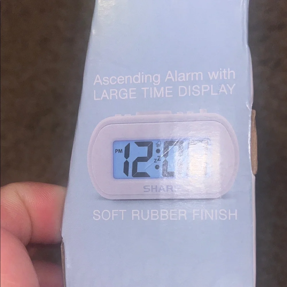 Sharp White Digital Alarm Clock Large Display - Picture 6 of 6